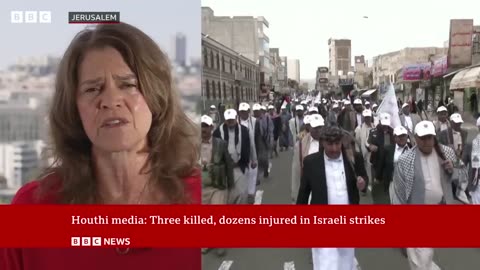 Israeli carries out strikes on Houthi targets in Yemen after drone hit Tel Aviv | BBC News