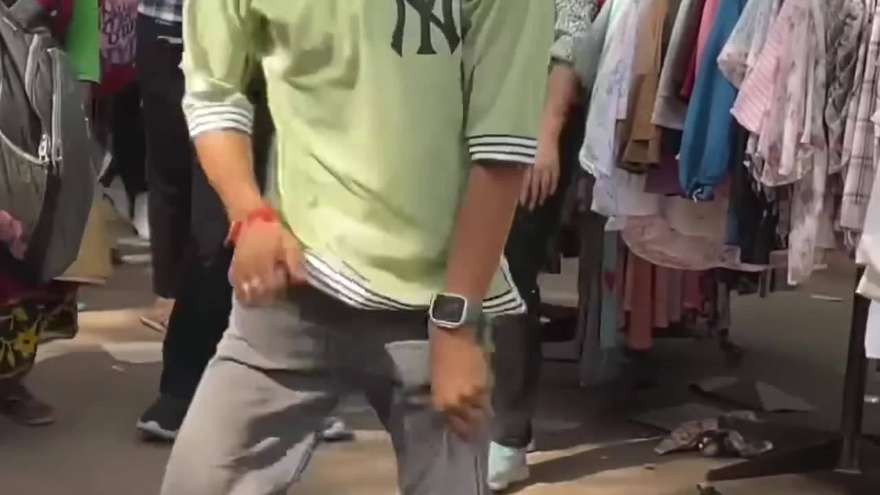 Public dance prank