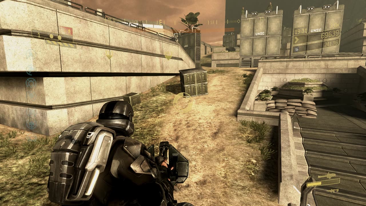 Halo 3 ODST (MCC) Floodfight on Security Zone Map