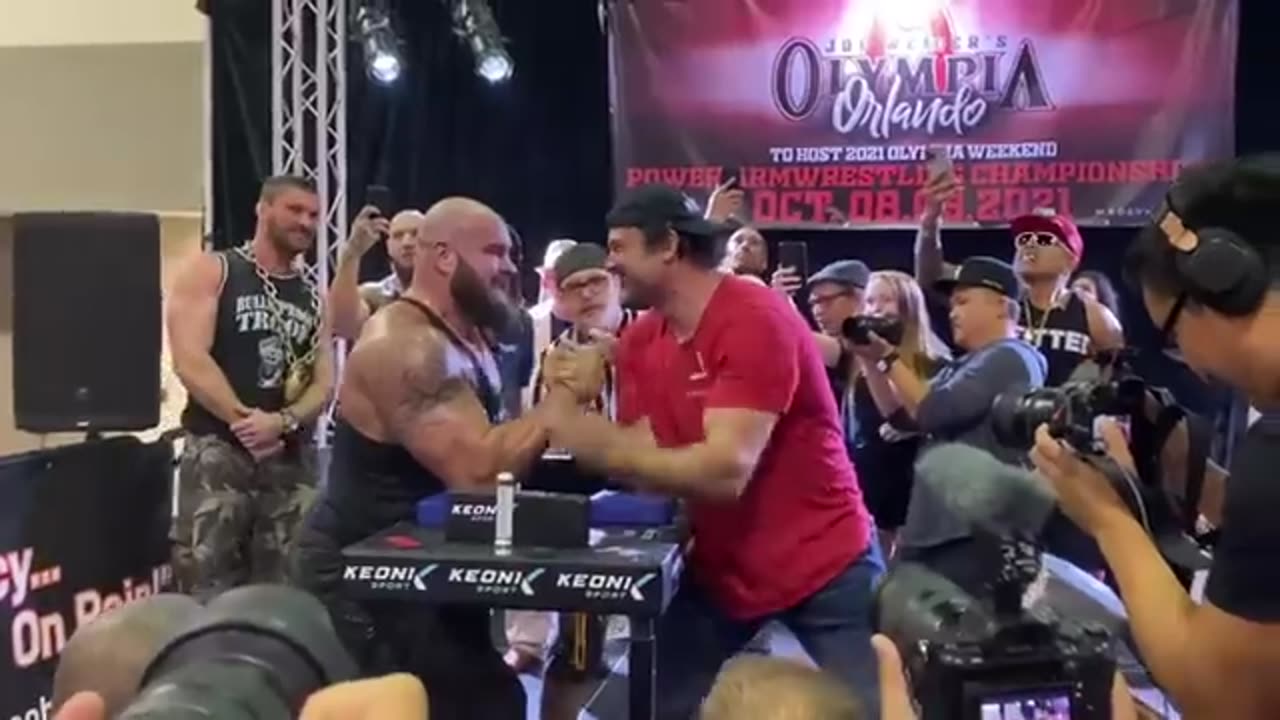 Adam Scherr vs Devon Larratt Arm Wrestling Fight