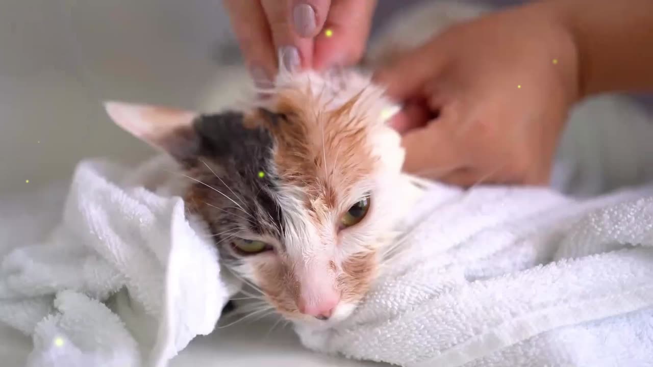 Beauty of Blossoming: Cute Cat Private Beauty Day, Emitting Angel Halo!