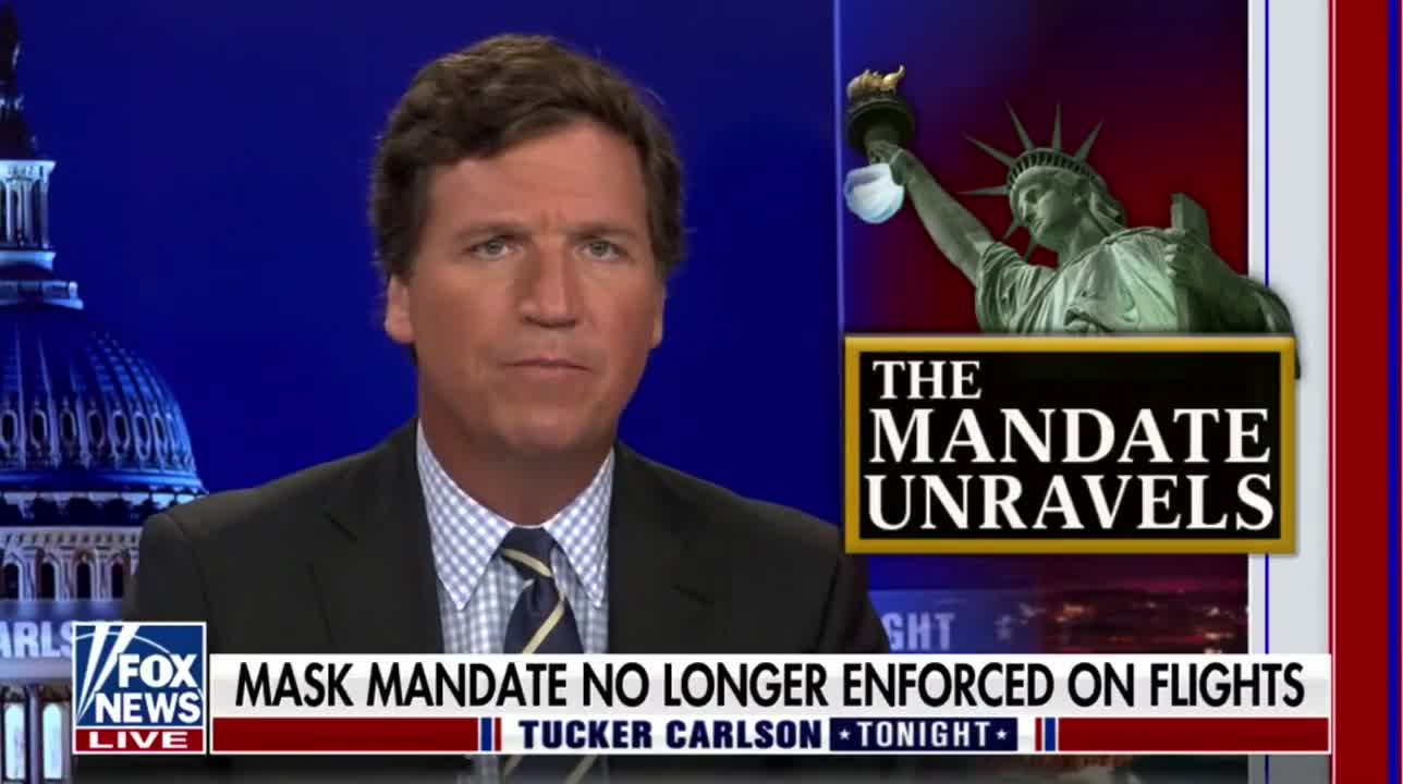 "Amen" - Tucker Praises Florida Judge's Ruling, Ending Mask Mandates on Planes