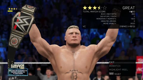 W2K17 ROMAN REIGNS VS BROCK LESNAR