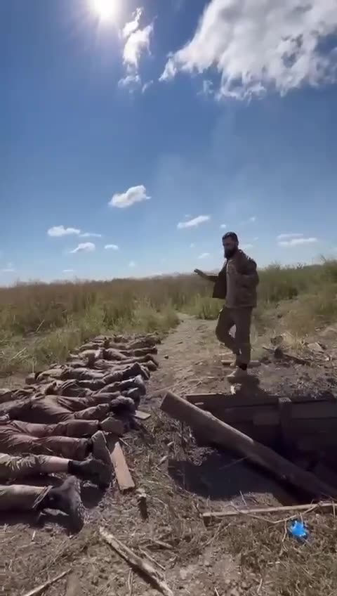 Kursk Combat Footage of Russians being captured inside the trench