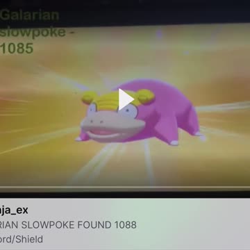 Shiny Galarian Slowpoke found!!!