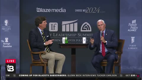 Tucker - Pence "Not My Concern"