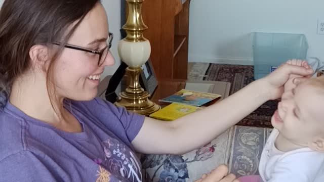 Alexandra and PbJ laughing