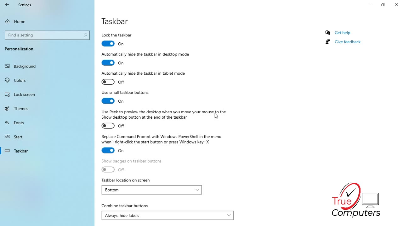 Taskbar Settings in Windows 10 | Audo Hide Taskbar in Windows