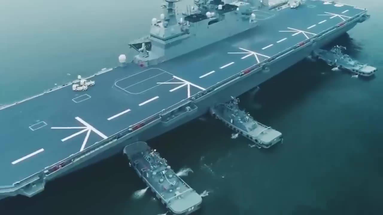 Japanese Billion $ Aircraft carrier shocked China