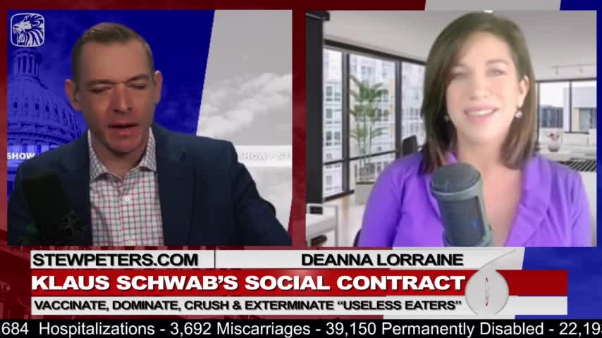 Stew Peters Show: Klaus Schwab's Social Contract, Vaccinate, Dominate, Crush and Exterminate