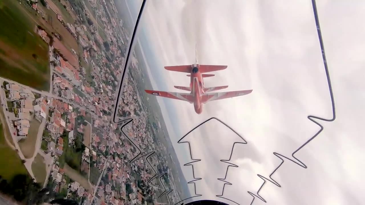 How close do the Red Arrows fly