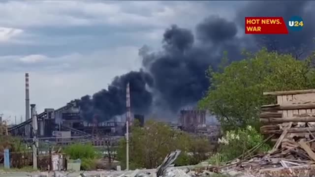 The video was shared by #Mariupol mayoral advisor, Petro Andriushchenko.