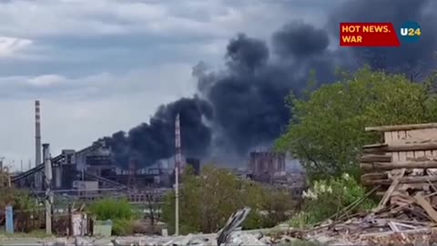 The video was shared by #Mariupol mayoral advisor, Petro Andriushchenko.