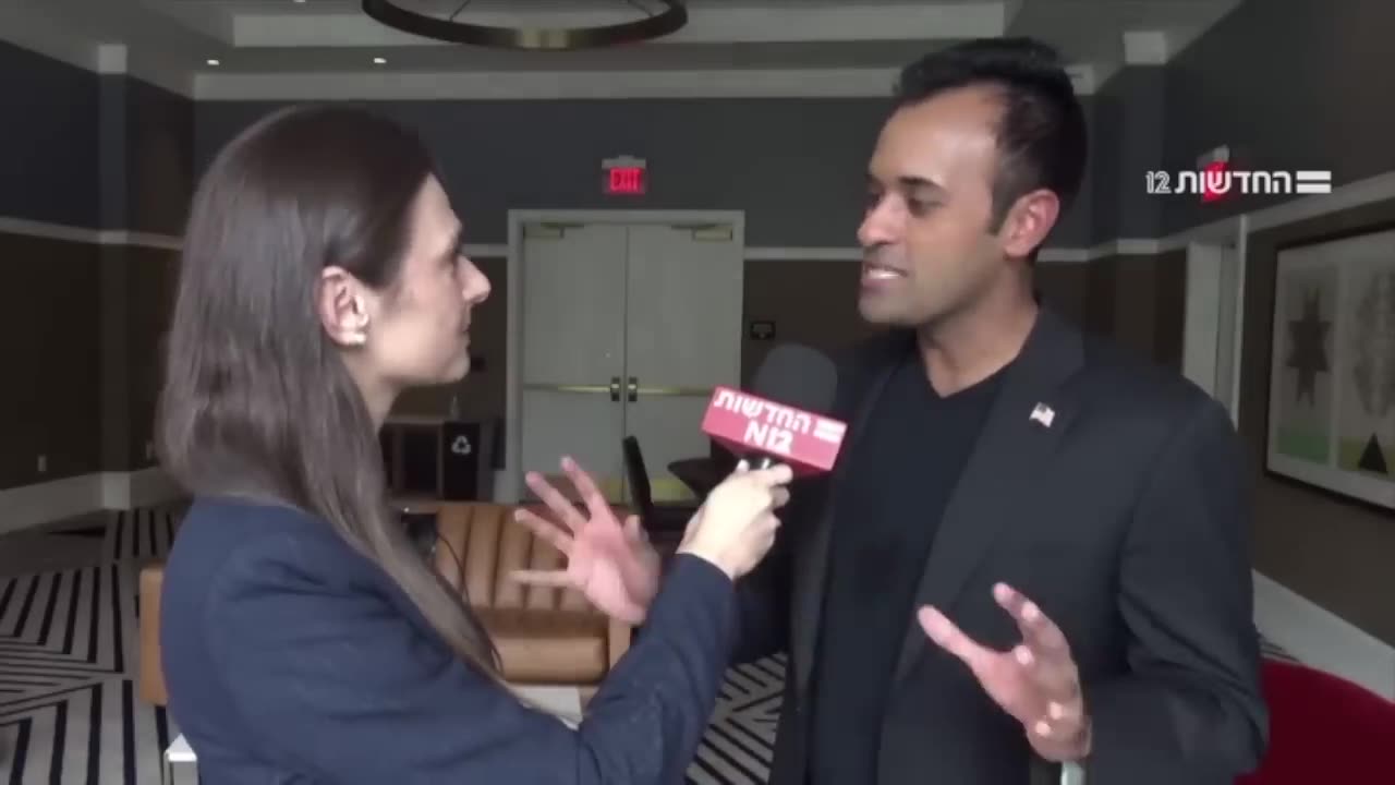 Vivek Ramaswamy Speaks to N12 News Israel 8.25.23 ! USA election 2023