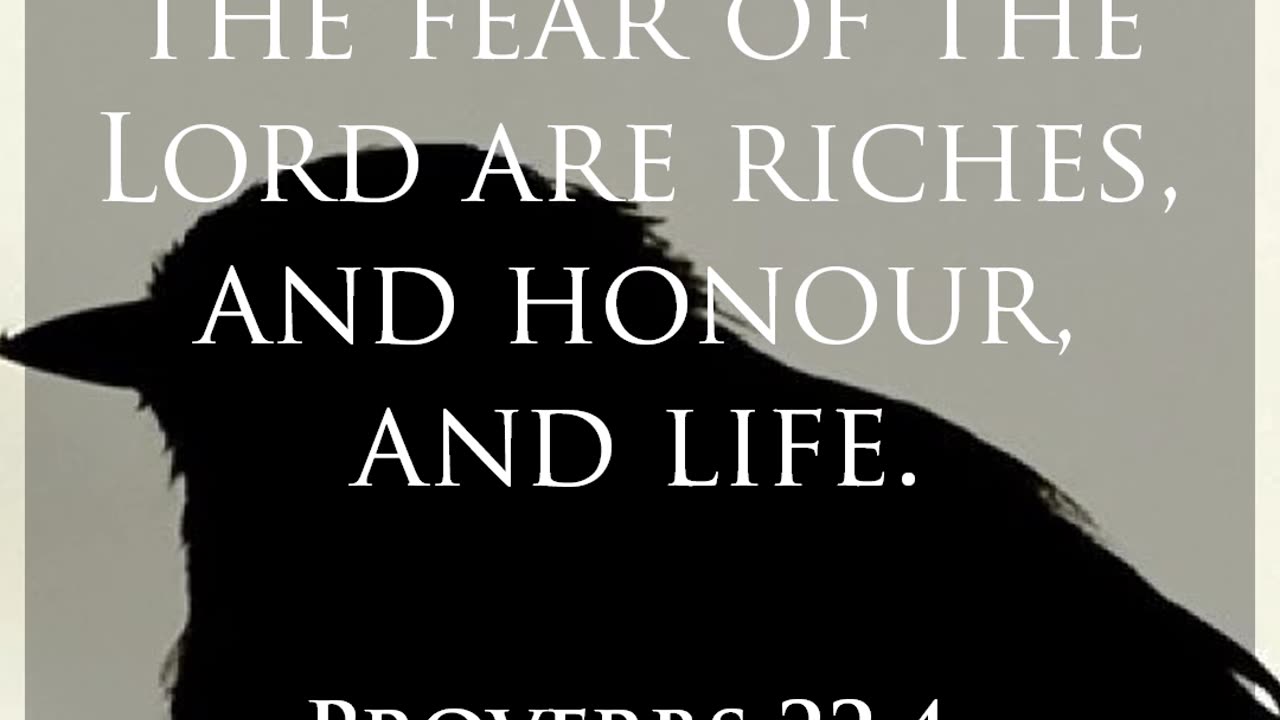 Daily Bible Verse - Proverbs 22:4