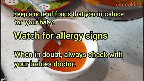3 BABY FOODS ( Baby's FIRST WEEK food )