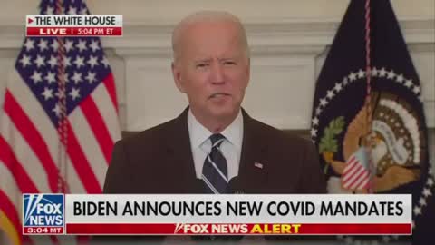 (2/2) Biden goes after unvaccinated and the leaders for not going along with his narrative