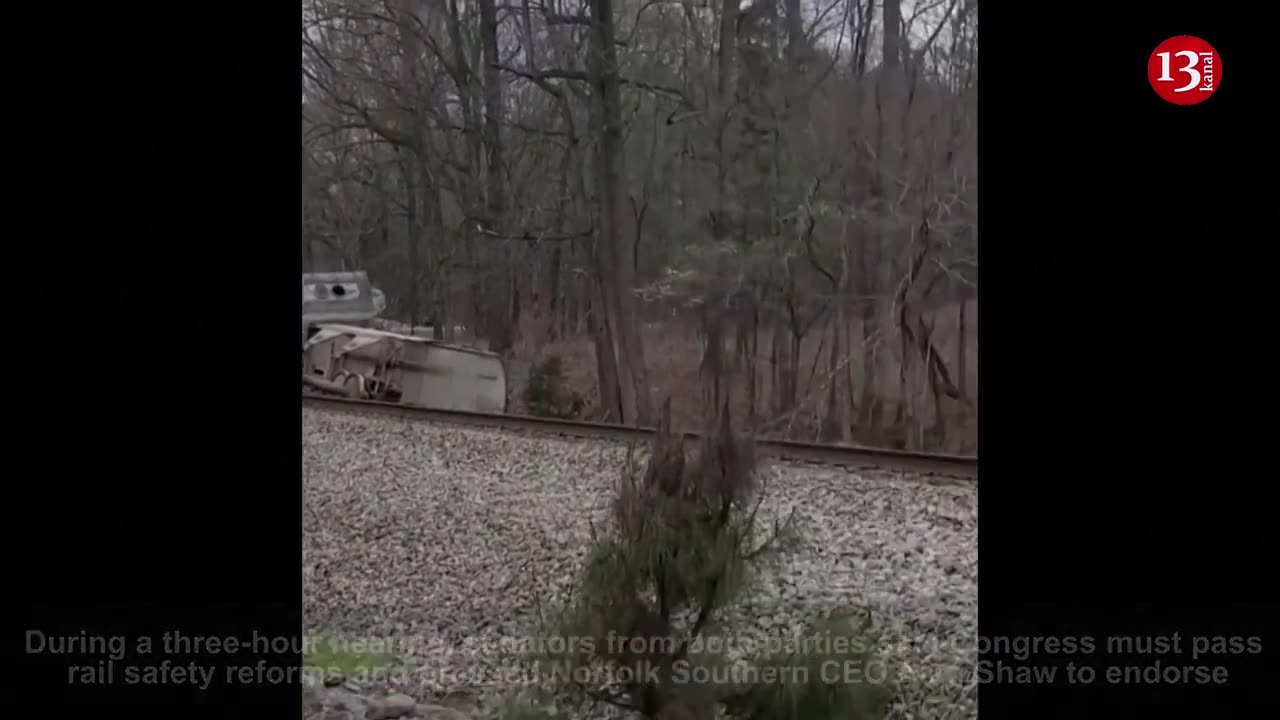 Norfolk Southern train derails in Alabama as the company testifies in Senate