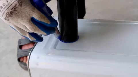The idea of ​​making a wood stove from an old iron box