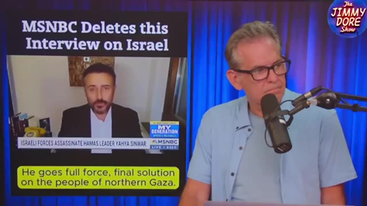 MSNBC deletes this interview on Israel