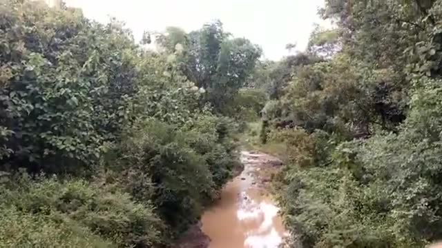 Walk To The River In The Rainy Season