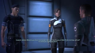 Corporal Jenkins Asking Shepard About Eden Prime Mission Mass Effect Deluxe Mod Game-play