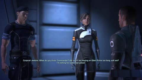 Corporal Jenkins Asking Shepard About Eden Prime Mission Mass Effect Deluxe Mod Game-play