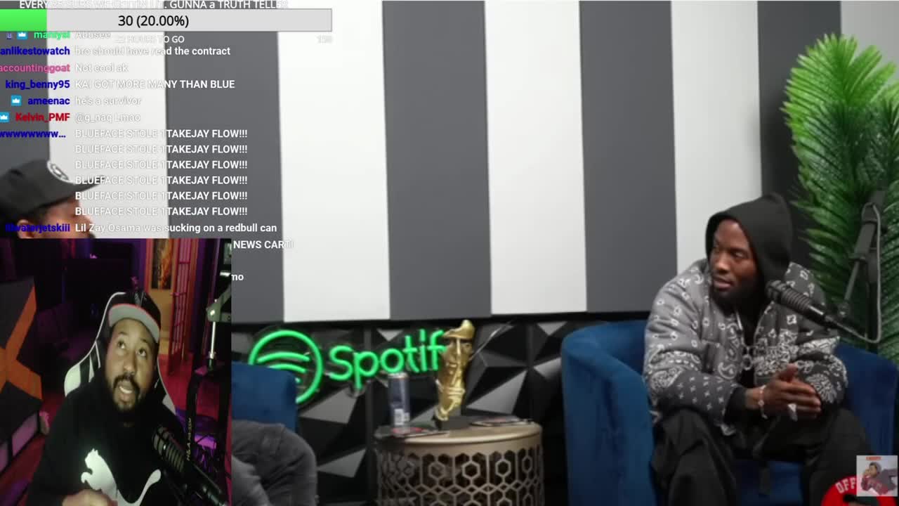 DJ Akademiks responds to Blueface shaming him for being a streamer! Gives Free Game to the Chat!