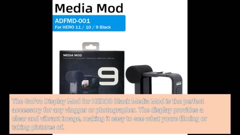 GoPro Display Mod for HERO8 Black Media Mod - Official Accessory & GoPro Shorty