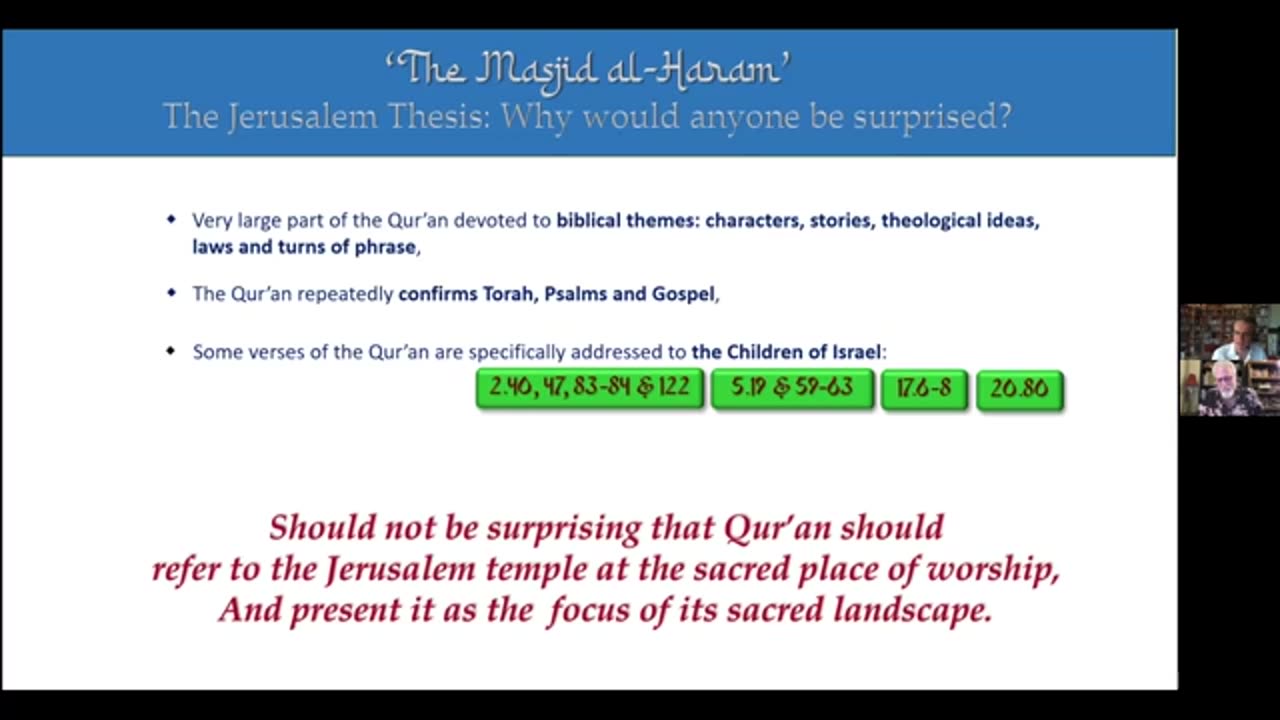 75 The Qur'an focuses a lot on Jerusalem, Paul finds!