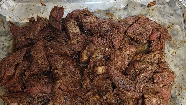Prepping for a Steak dinner