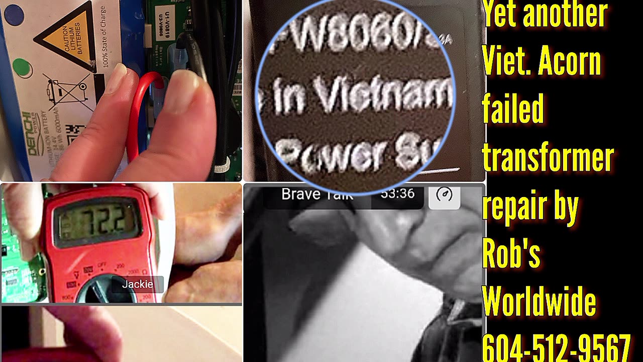 Yet another failed Vietnam Acorn stairlift, now exhibiting 72VDC excess voltage, wrecks circuitry