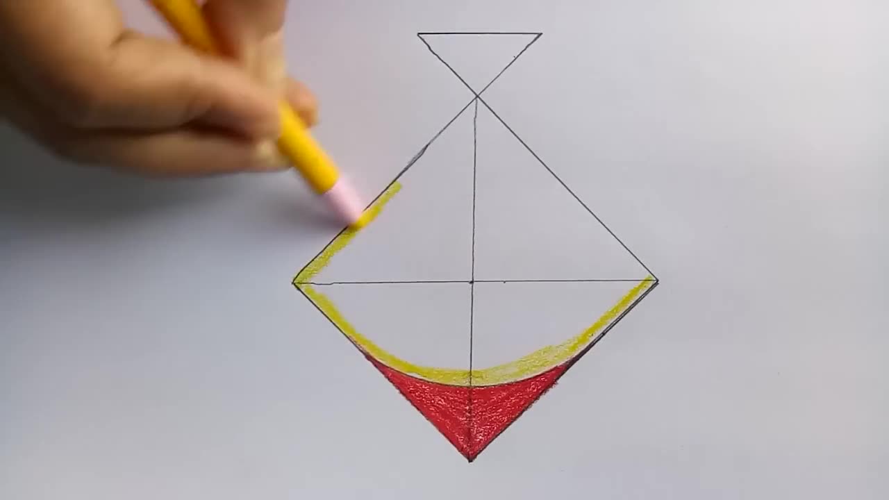 Haw to draw a kite step by step (very easy) __ Art video