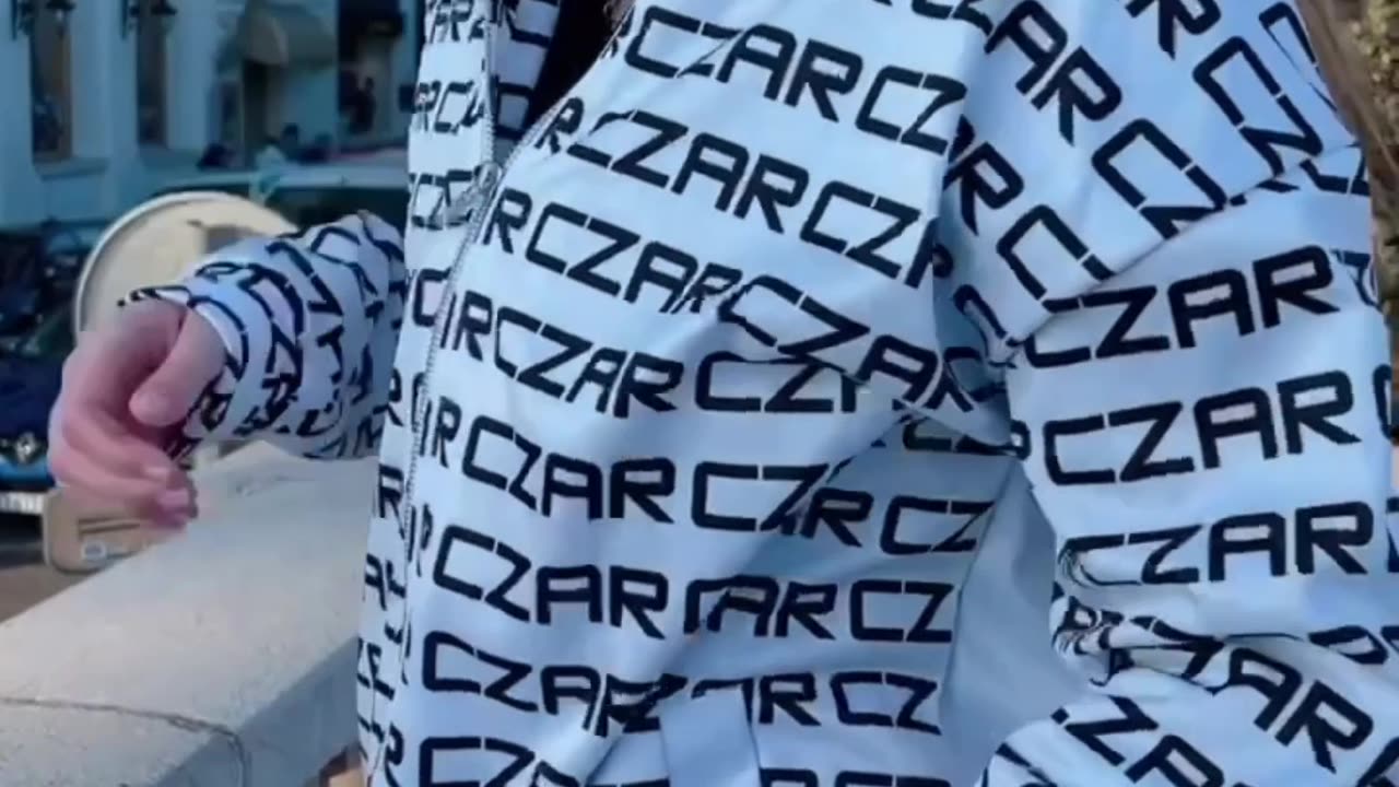 Enjoy this awesome video of @sashastarynets in a “White Czar Bomber Jacket” in Nice, France.