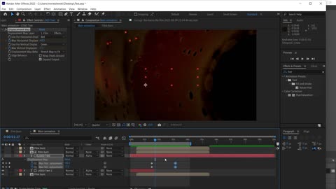 Using Video as an Alpha Matte and a Displacement Map for VFX in Motion Design