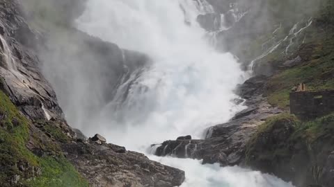 Natural Water falls, unforgettable natural scene.