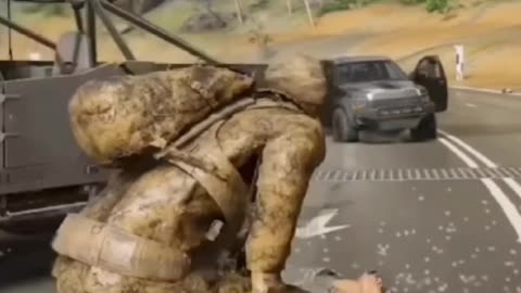 Car ambushed by Special Forces Oparator