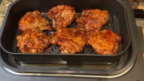 Juicy BBQ Chicken Thighs - Ninja Foodi Smart XL Grill