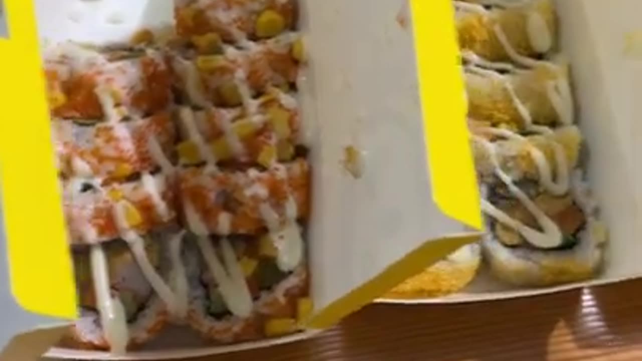 Eating Sushi for dinner in China.