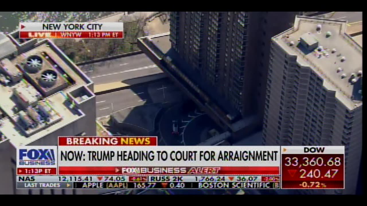 VIDEO: President Trump Takes Motorcade to NYC Court for Political Arraignment