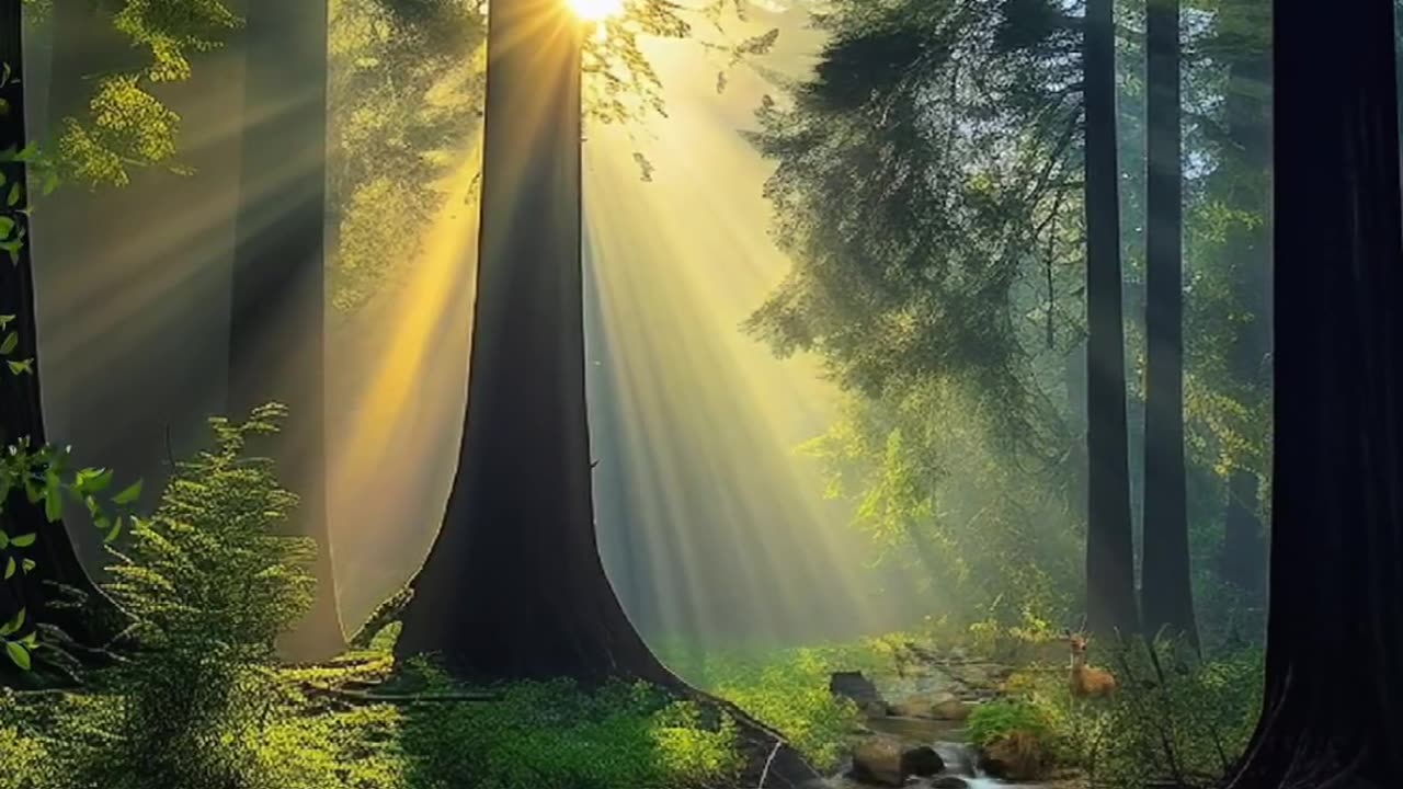 Good morning nature feel relaxed