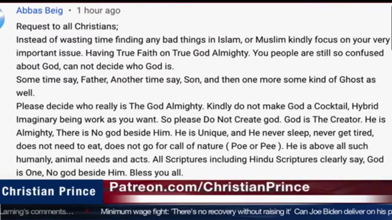 Christian prince What you will do in the heaven of Allah