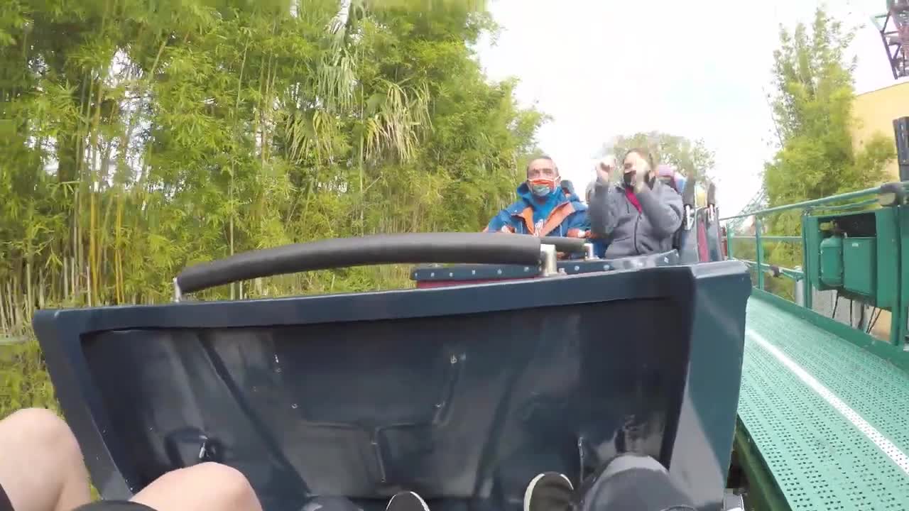 Cobras Curse front seat on ride 4K POV @30fps Busch Gardens Tampa