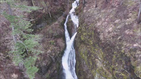 Waukeena fall, Benson lake, Multnomah falls, 01-22-2023