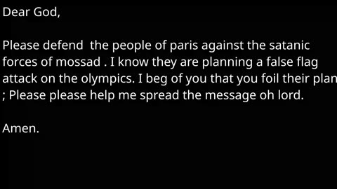 PARIS OLYMPICS MOSSAD SATANIC FALSE FLAG 2024