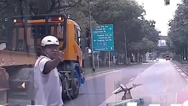 Grab rider challenges driver to show him how to pedal fasterin Sengkang