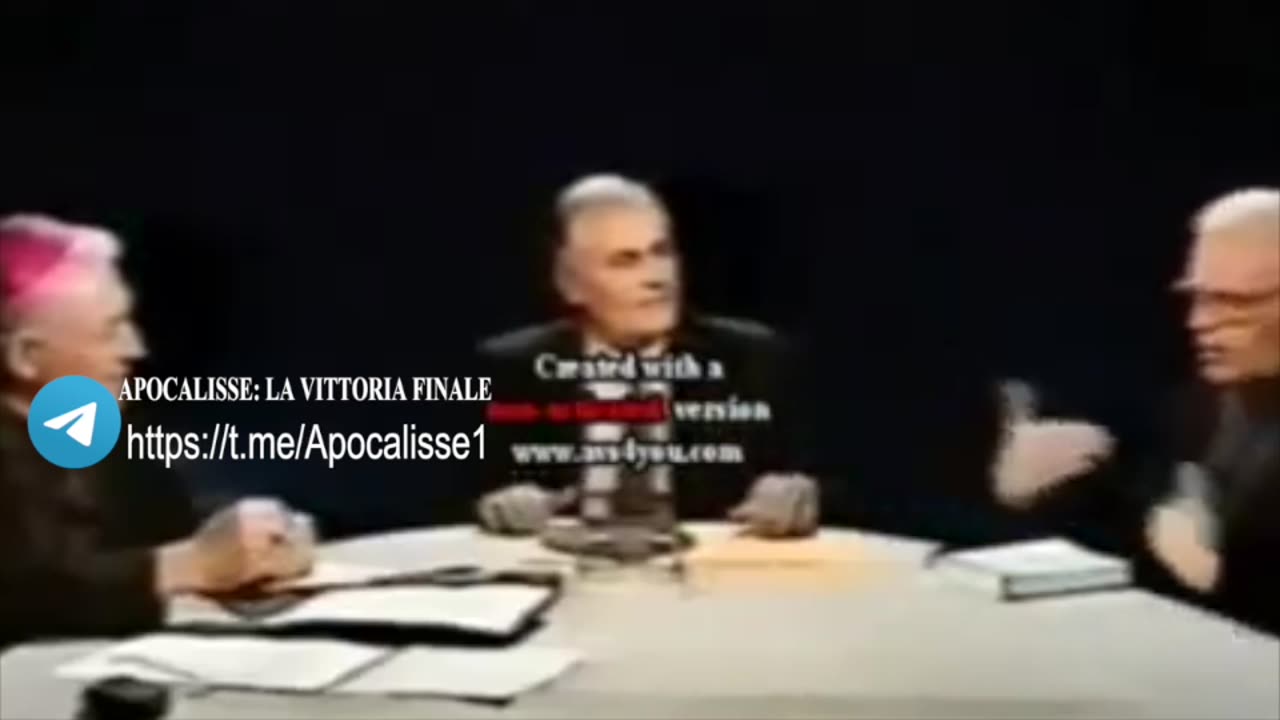 rarissimo video di dibattito in TV tra due sacerdoti