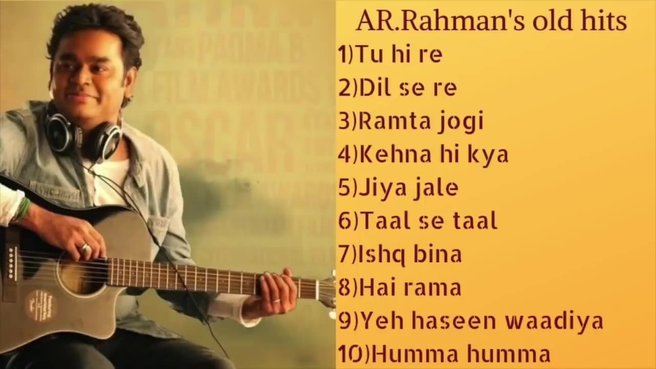 Best jukebox AR.Rahman's hits Superhit Bollywood Songs Collection Audio Jukebox