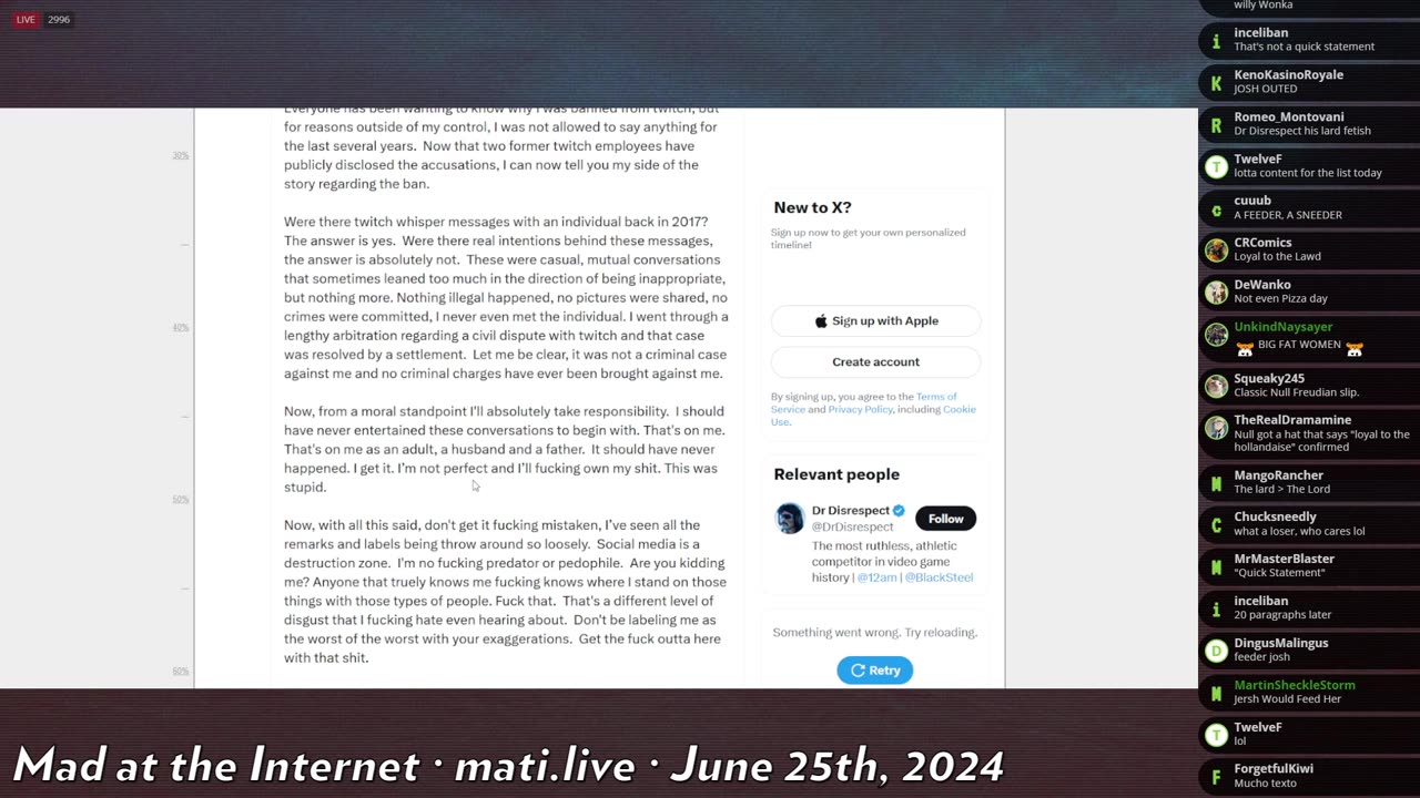 Dr. D confirms saucy chats with minor - Mad at the Internet