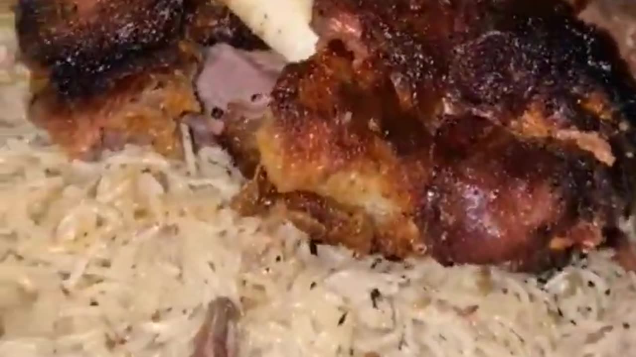 Lamb Mandi with arabian rice